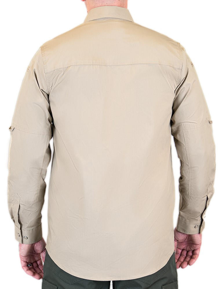  LA Police Gear Men's Long Sleeve Battle Rattle Stretch Field Shirt