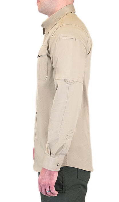  LA Police Gear Men's Long Sleeve Battle Rattle Stretch Field Shirt