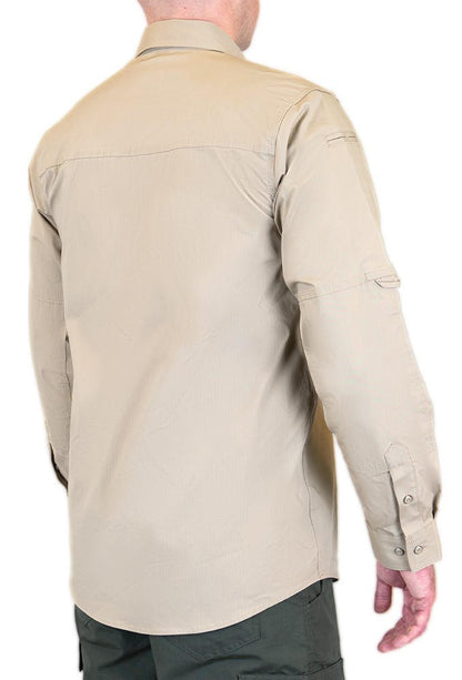  LA Police Gear Men's Long Sleeve Battle Rattle Stretch Field Shirt