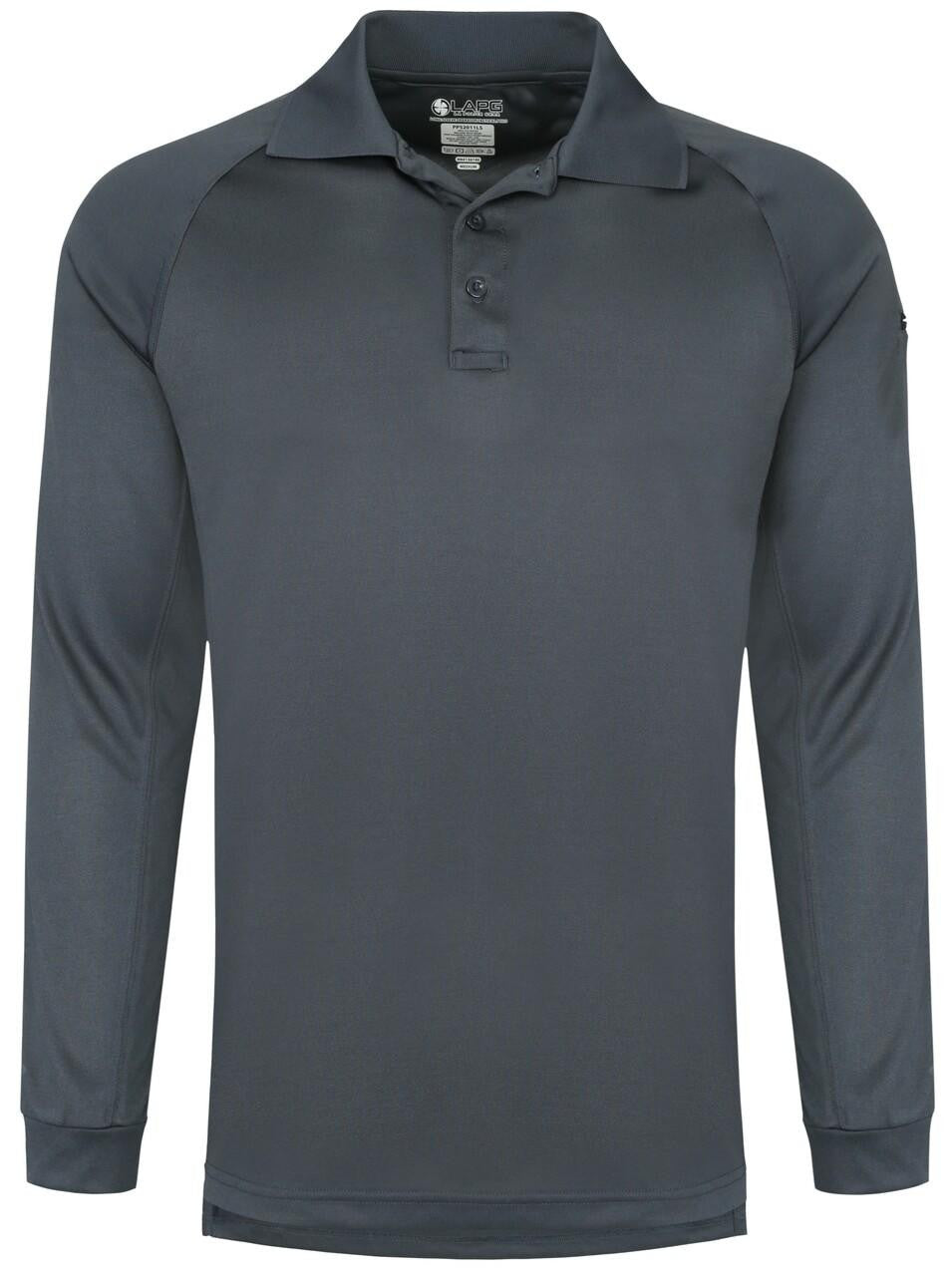  LA Police Gear Men's Long Sleeve Operator Tact Performance Polo