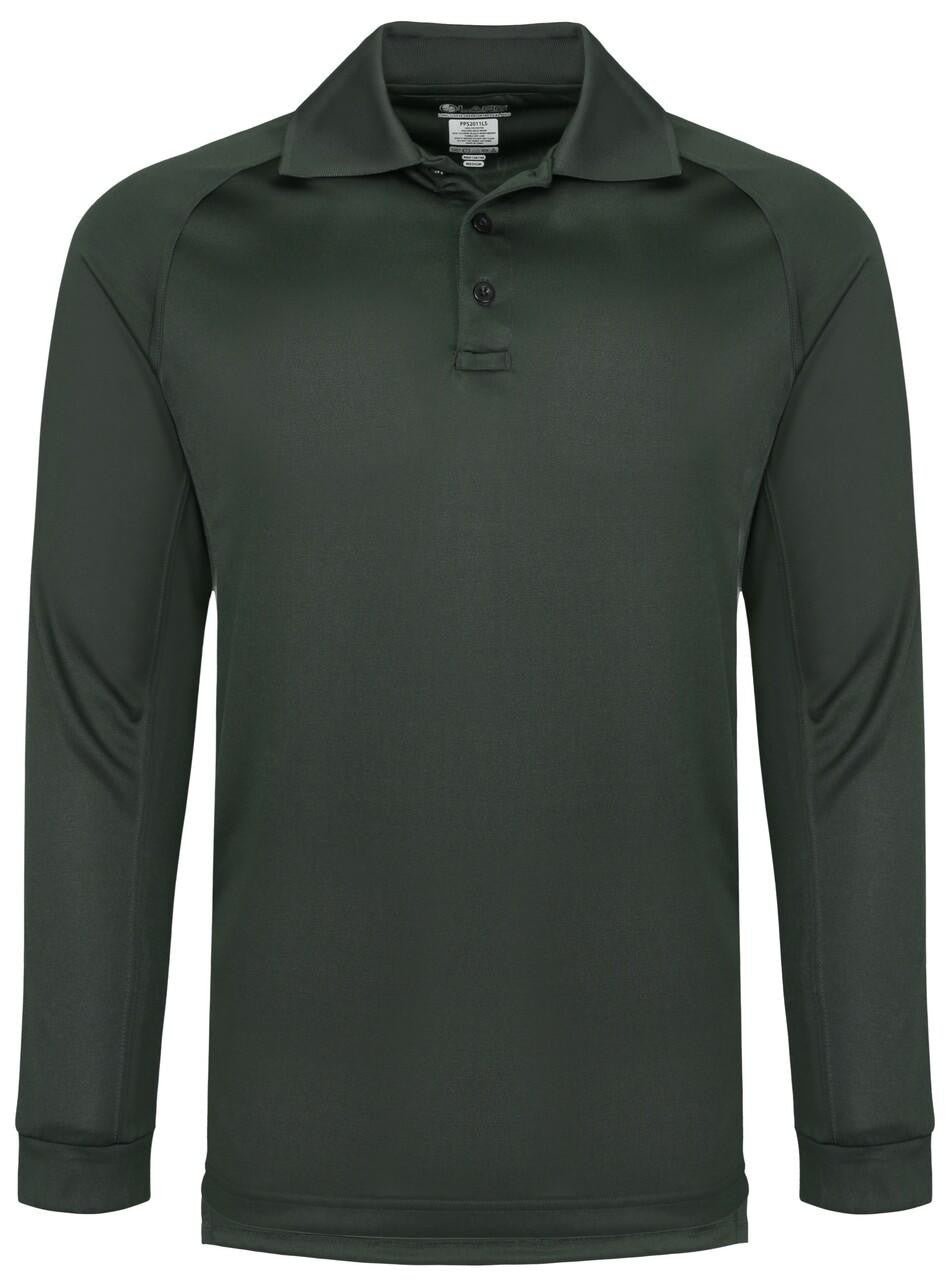  LA Police Gear Men's Long Sleeve Operator Tact Performance Polo