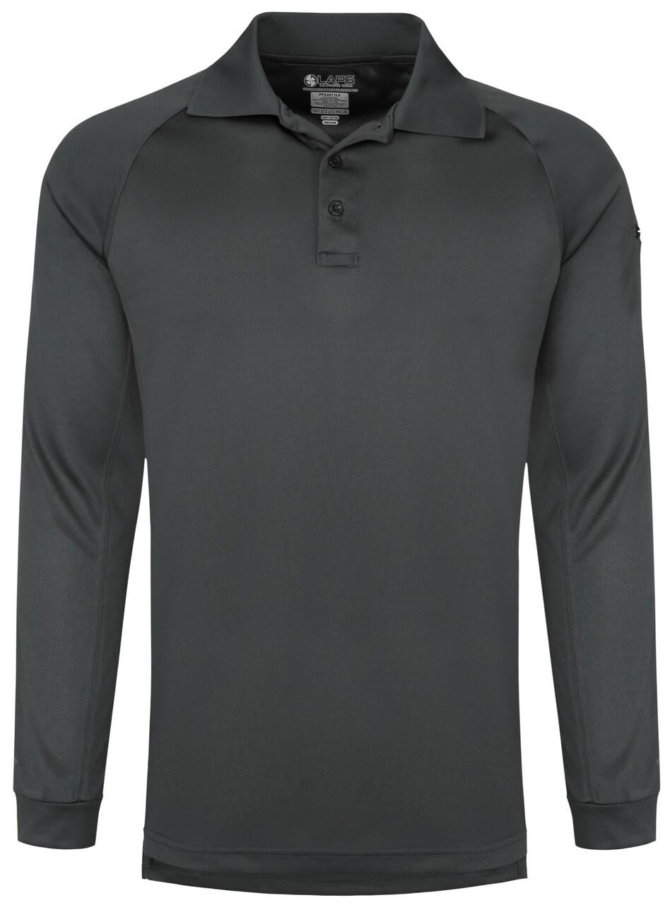  LA Police Gear Men's Long Sleeve Operator Tact Performance Polo