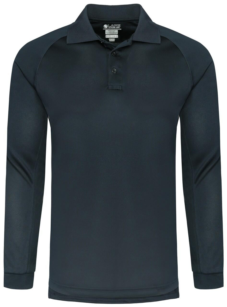  LA Police Gear Men's Long Sleeve Operator Tact Performance Polo