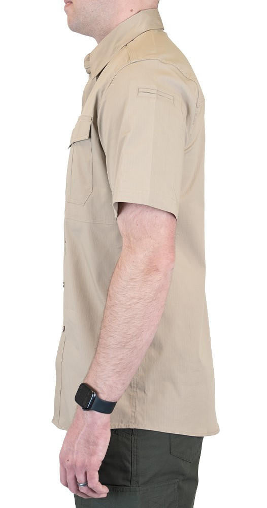  LA Police Gear Men's Short Sleeve Battle Rattle Stretch Field Shirt