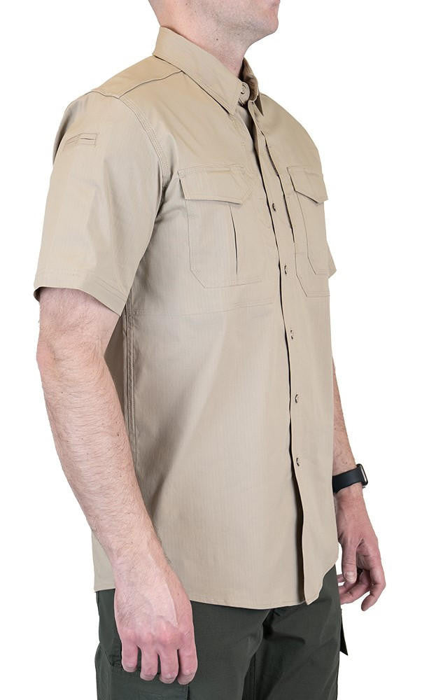  LA Police Gear Men's Short Sleeve Battle Rattle Stretch Field Shirt