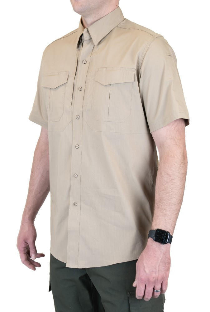  LA Police Gear Men's Short Sleeve Battle Rattle Stretch Field Shirt