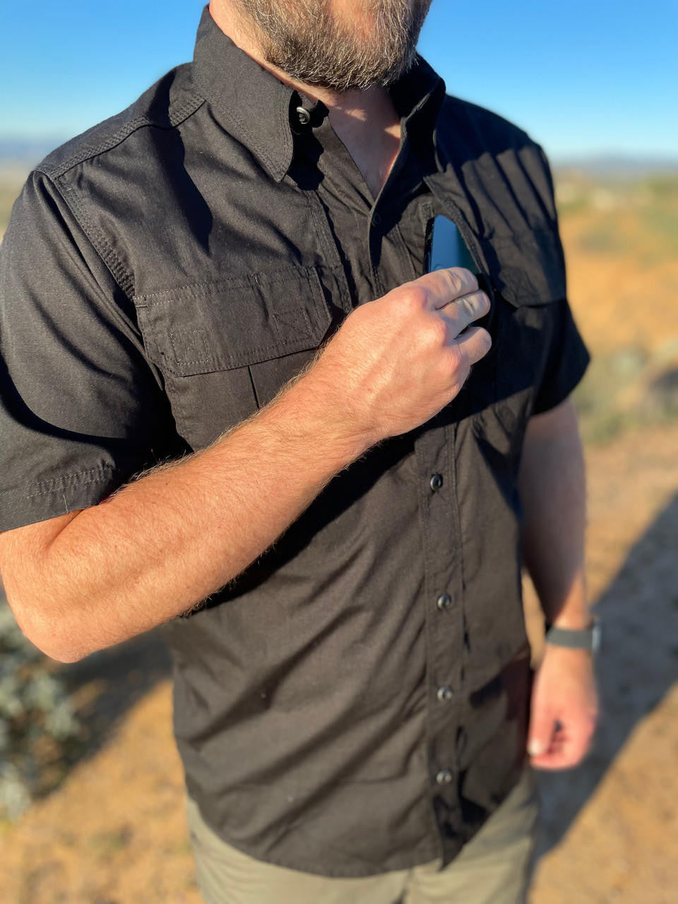  LA Police Gear Men's Short Sleeve Tactical Field Shirt 2.0