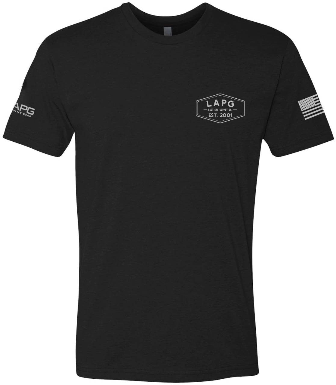  LA Police Gear Men's TBL Grenade Flag Short Sleeve T-Shirt