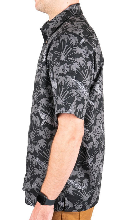  LA Police Gear Plane Tactical Tiki™ Short Sleeve Button Up Shirt