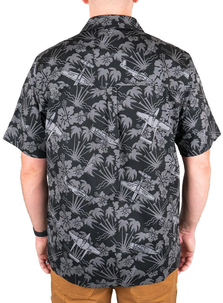  LA Police Gear Plane Tactical Tiki™ Short Sleeve Button Up Shirt