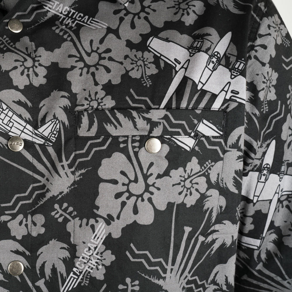  LA Police Gear Plane Tactical Tiki™ Short Sleeve Button Up Shirt