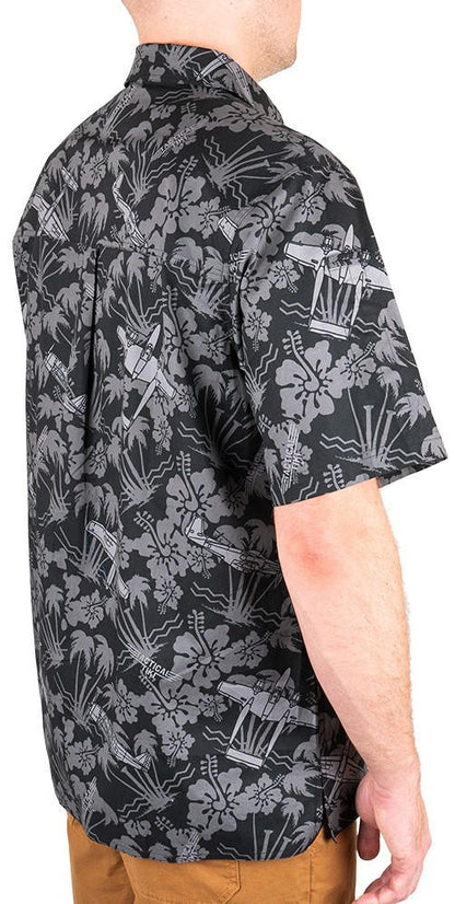  LA Police Gear Plane Tactical Tiki™ Short Sleeve Button Up Shirt