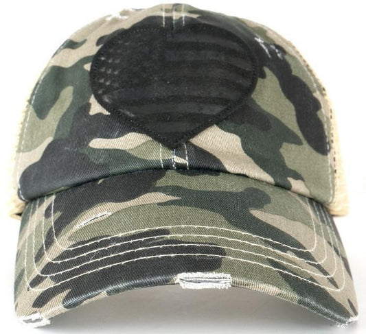  LA Police Gear Pony Tail Heart Hat