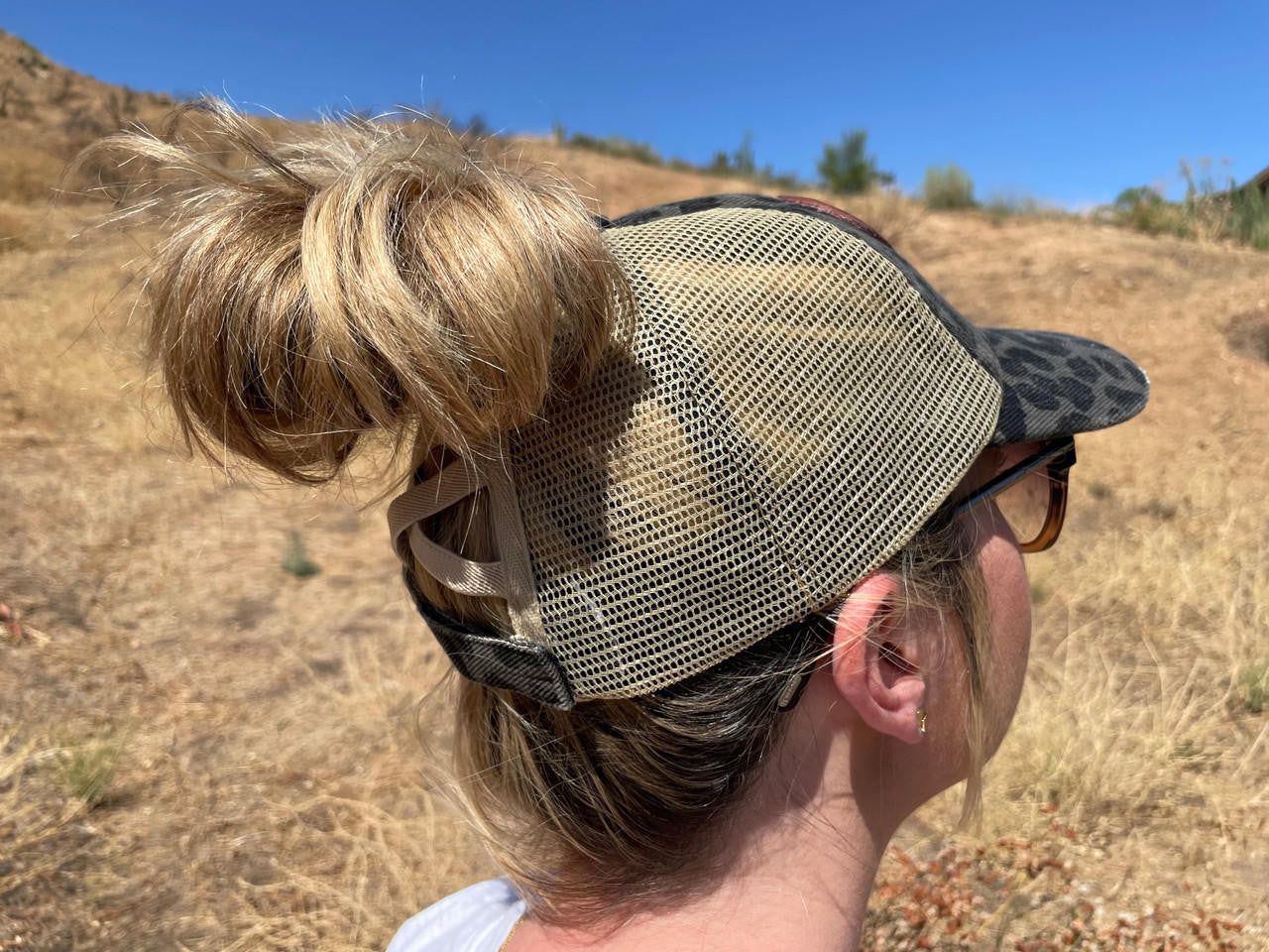  LA Police Gear Pony Tail Leopard Heart Hat