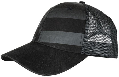  LA Police Gear Screen Printed Blackout Flag Trucker Hat