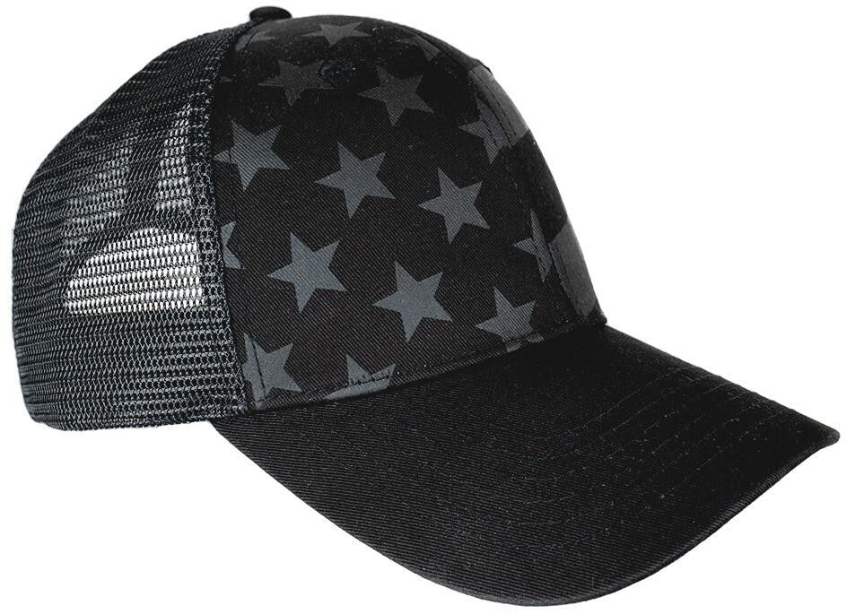  LA Police Gear Screen Printed Blackout Flag Trucker Hat
