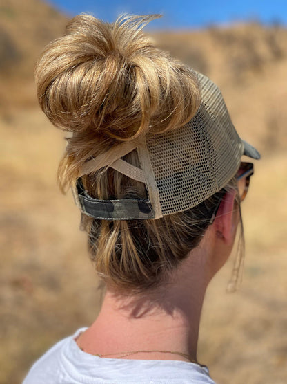  LA Police Gear Shimmer Flag Ponytail Hat