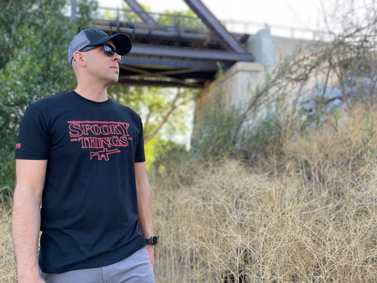  LA Police Gear Spooky Things Glow In The Dark T-Shirt