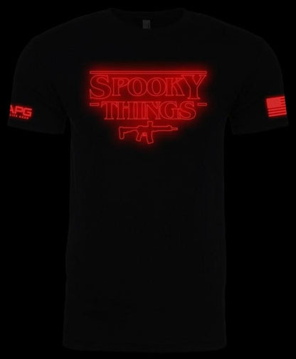  LA Police Gear Spooky Things Glow In The Dark T-Shirt