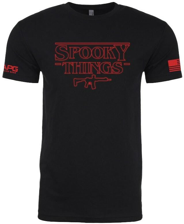  LA Police Gear Spooky Things Glow In The Dark T-Shirt