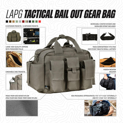  LA Police Gear Tactical Bail Out Gear Bag - Best Seller