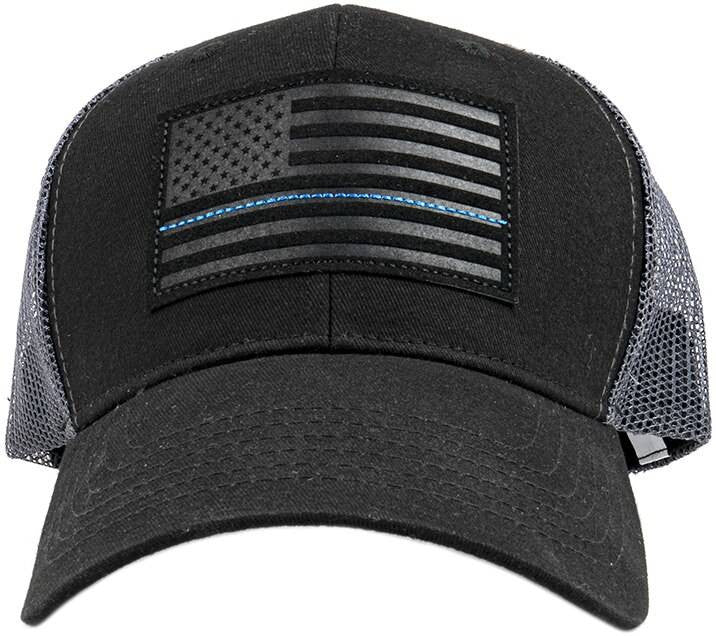  LA Police Gear TBL Subdued Leather Flag Patch Hat