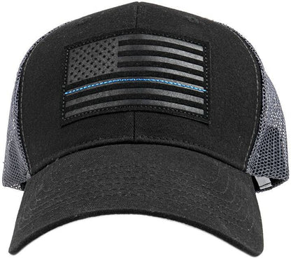  LA Police Gear TBL Subdued Leather Flag Patch Hat
