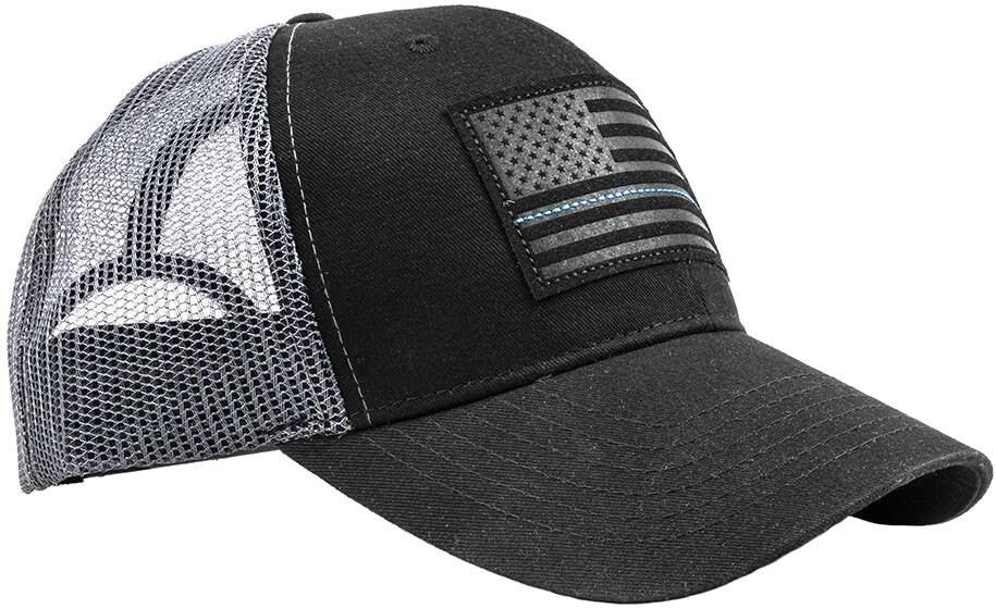  LA Police Gear TBL Subdued Leather Flag Patch Hat
