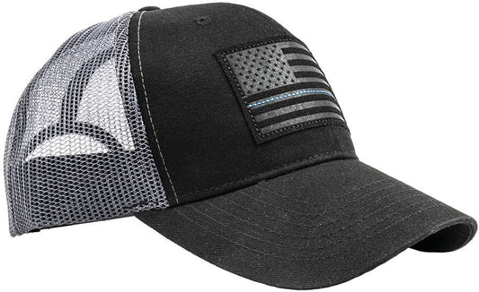  LA Police Gear TBL Subdued Leather Flag Patch Hat