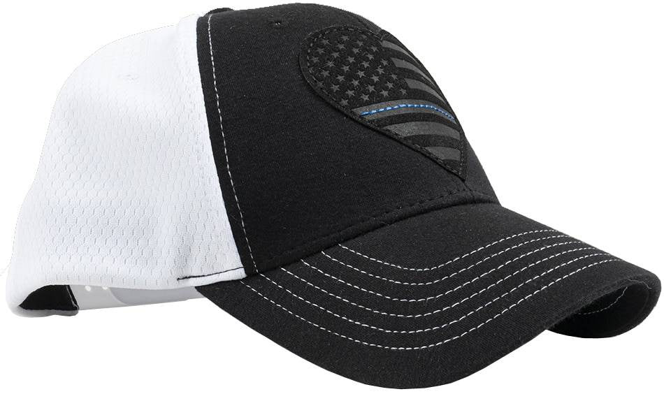  LA Police Gear TBL Subdued Leather Heart Flag Patch Hat