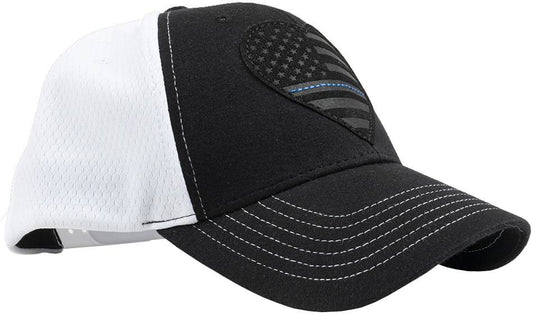  LA Police Gear TBL Subdued Leather Heart Flag Patch Hat