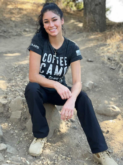  LA Police Gear Women's Coffee Camo Ammo T-Shirt