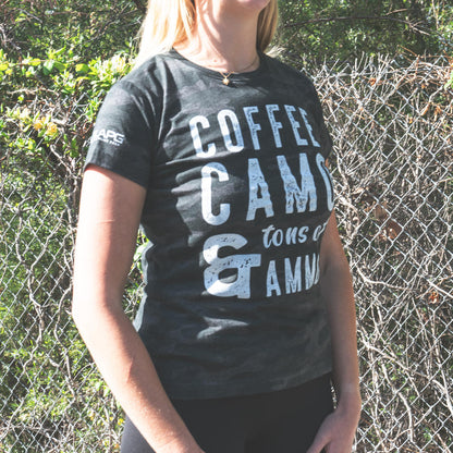  LA Police Gear Women's Coffee Camo Ammo T-Shirt