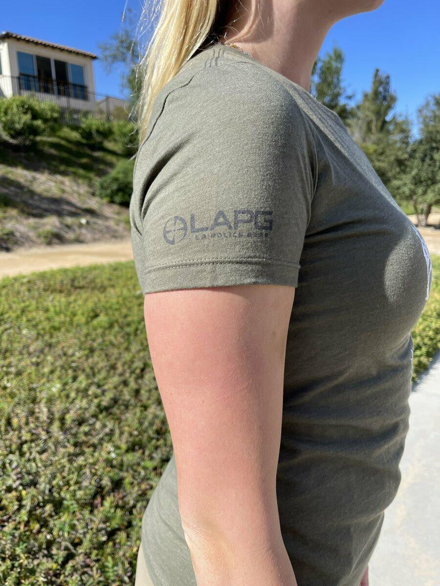  LA Police Gear Women's Glitter & Gunpowder T-Shirt