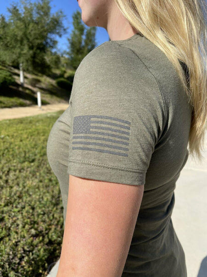  LA Police Gear Women's Glitter & Gunpowder T-Shirt