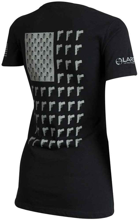  LA Police Gear Women's Grenade Flag Tee