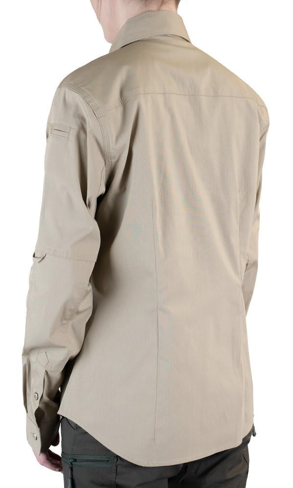  LA Police Gear Women's Long Sleeve Battle Rattle Stretch Field Shirt