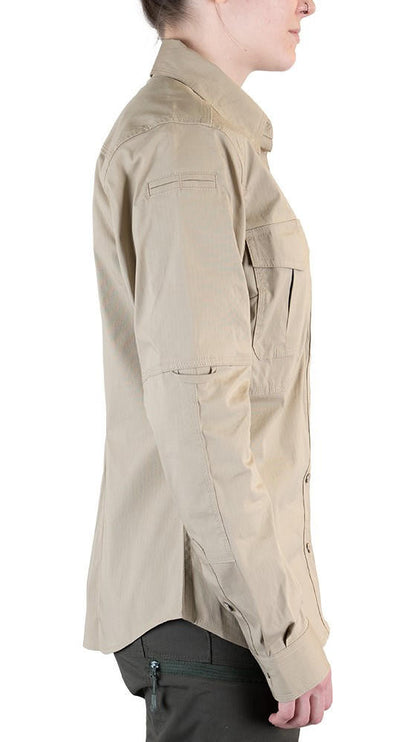  LA Police Gear Women's Long Sleeve Battle Rattle Stretch Field Shirt