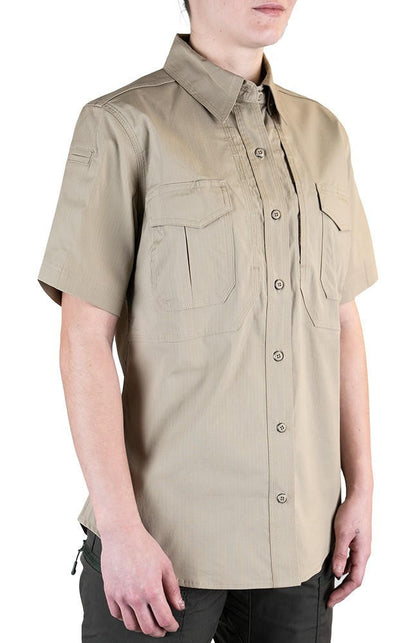  LA Police Gear Women's Short Sleeve Battle Rattle Stretch Field Shirt