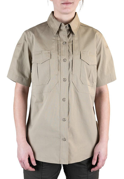  LA Police Gear Women's Short Sleeve Battle Rattle Stretch Field Shirt