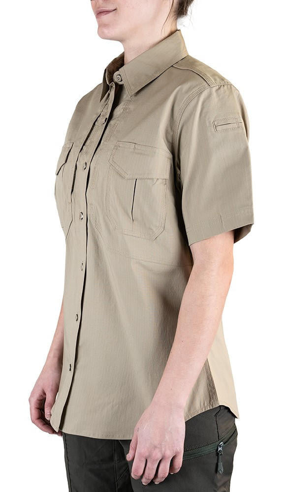  LA Police Gear Women's Short Sleeve Battle Rattle Stretch Field Shirt