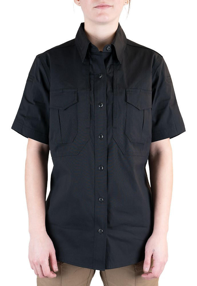  LA Police Gear Women's Short Sleeve Battle Rattle Stretch Field Shirt