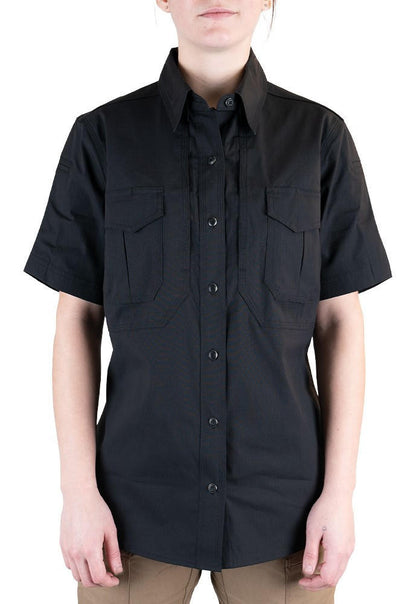  LA Police Gear Women's Short Sleeve Battle Rattle Stretch Field Shirt
