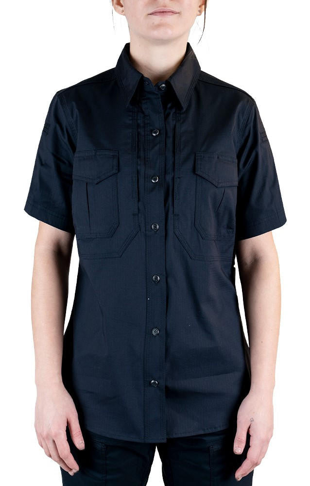  LA Police Gear Women's Short Sleeve Battle Rattle Stretch Field Shirt