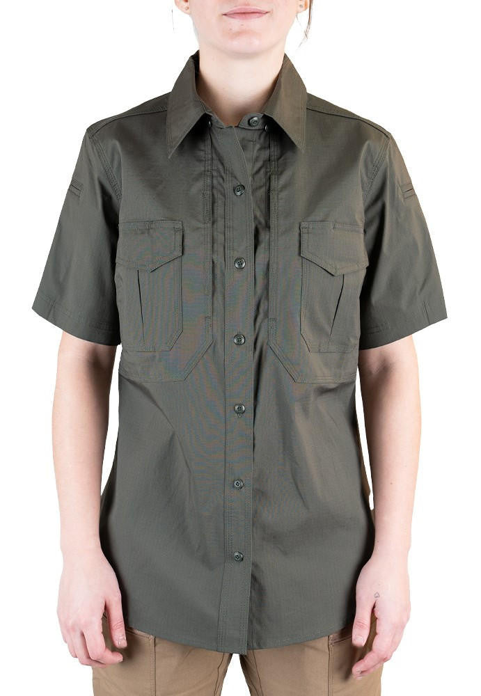  LA Police Gear Women's Short Sleeve Battle Rattle Stretch Field Shirt