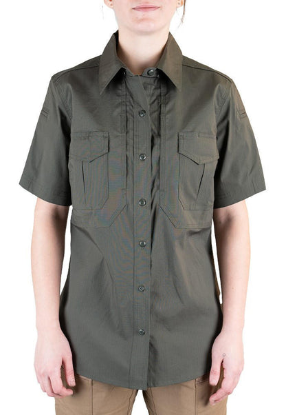  LA Police Gear Women's Short Sleeve Battle Rattle Stretch Field Shirt