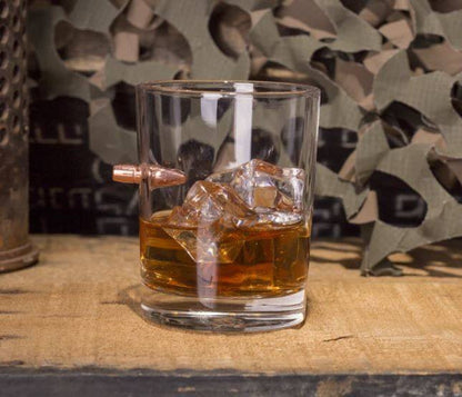  Lucky Shot .308 Projectile Bullet Whiskey Glass