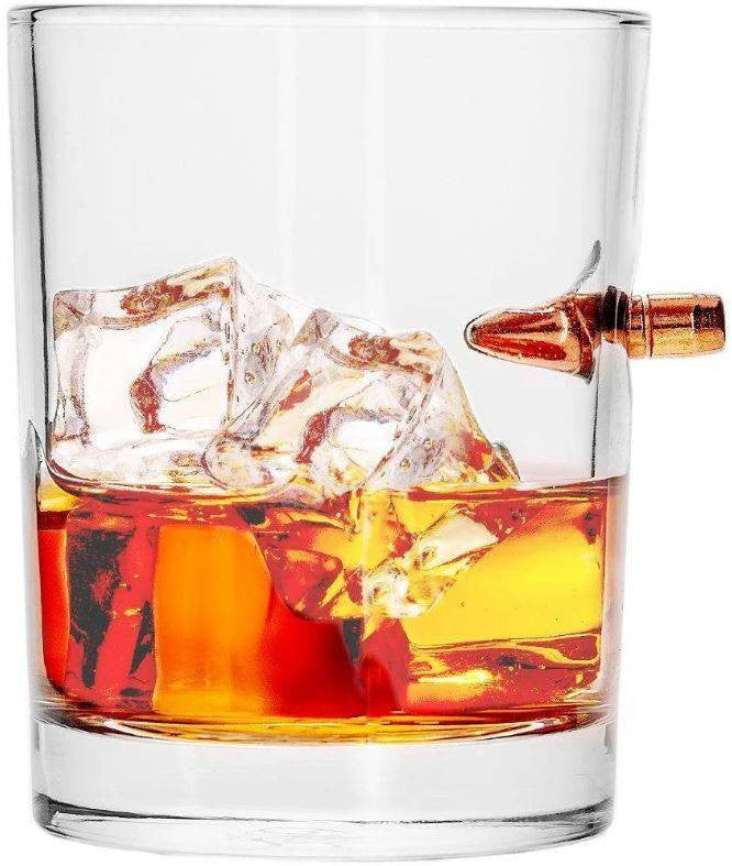  Lucky Shot .308 Projectile Bullet Whiskey Glass