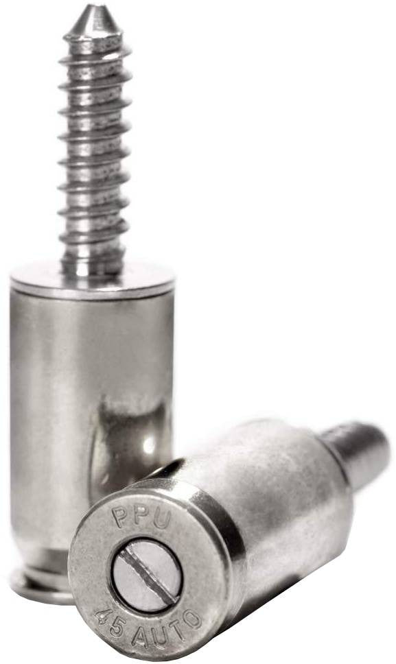  Lucky Shot .45 Cal License Plate Fasteners (Set Of 2)