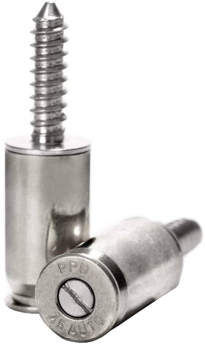  Lucky Shot .45 Cal License Plate Fasteners (Set Of 2)